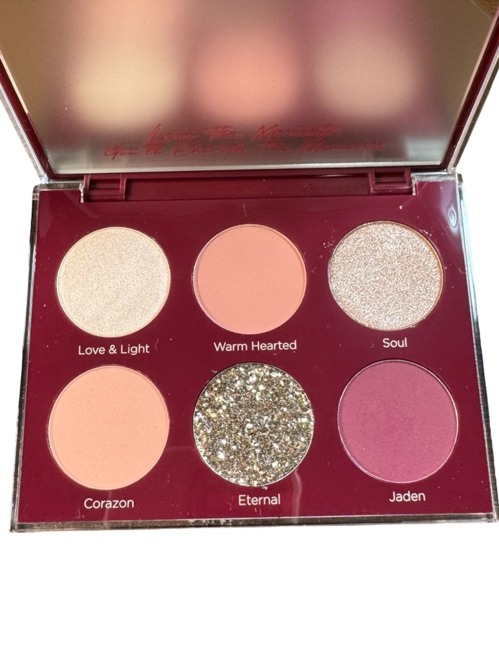 Dominique Cosmetics Unconditional Eyeshadow Palette 6 Neutral Pink Mauve Glitter - Picture 5 of 6